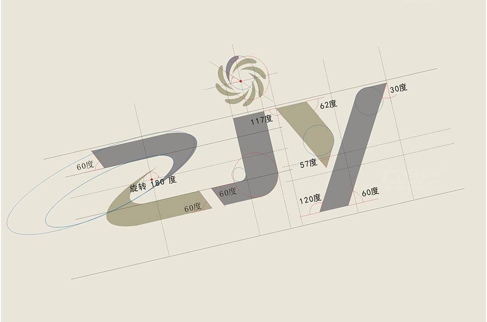 正集源集團(tuán)logo結(jié)構(gòu)